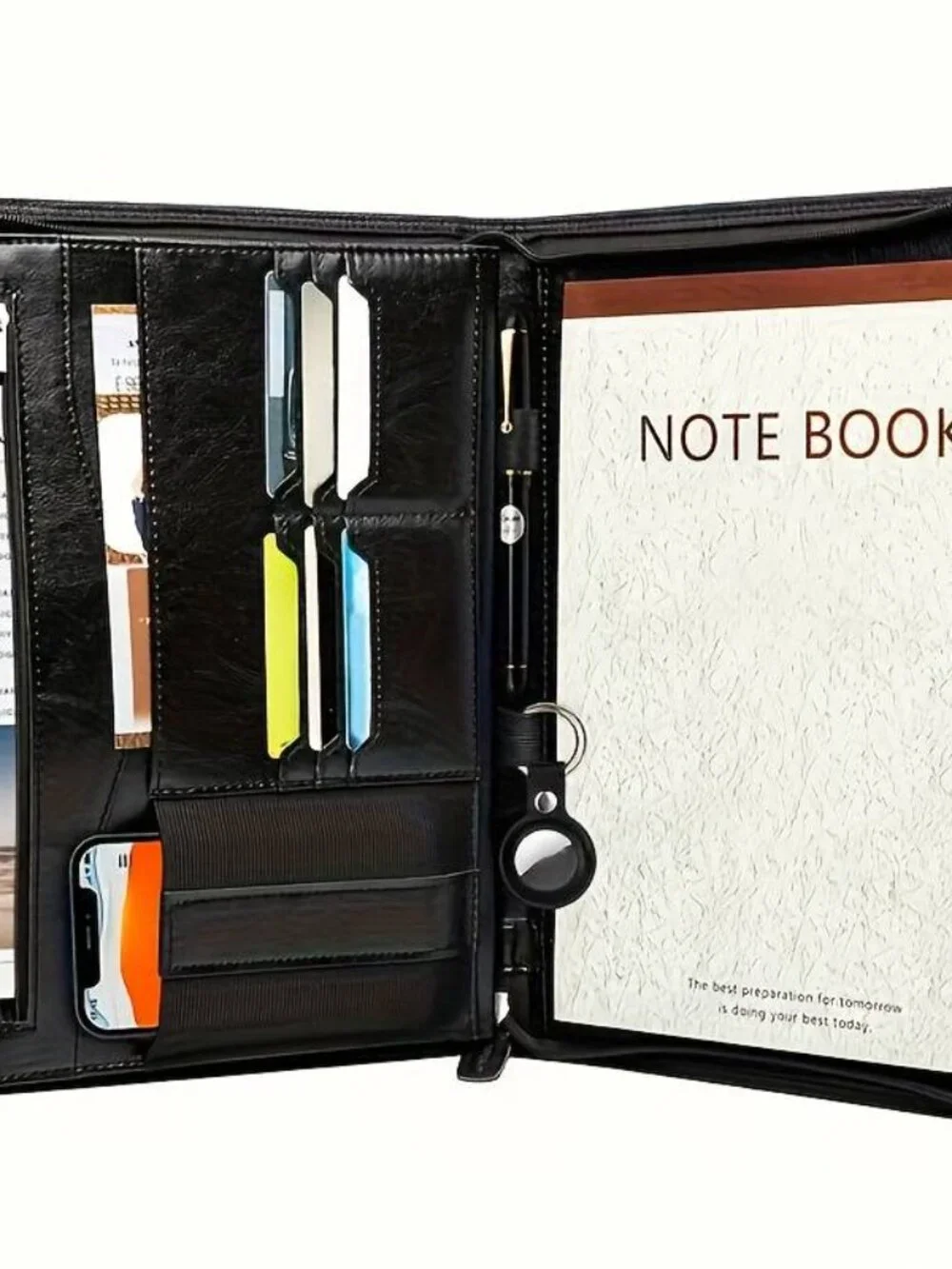 Zippered Business Organizer with Tablet Sleeve